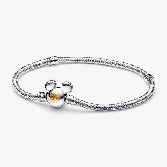 Pandora Disney 100th Anniversary Moments Snake Chain Bracelet - Picture 1 of 8